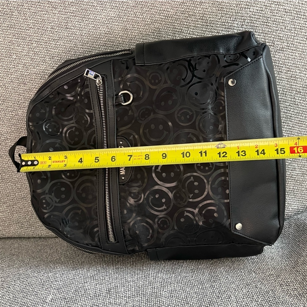 Steve Madden Black Embossed Backpack - Picture 6 of 16